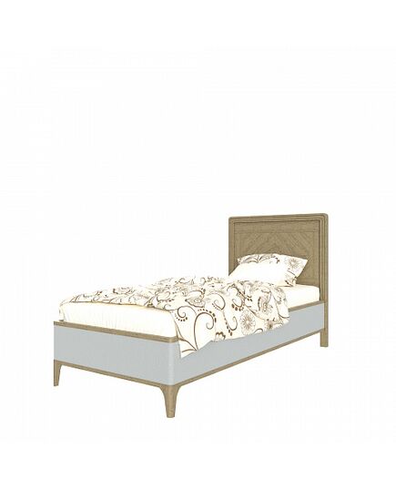 Кровать с фигурным набором шпона "Рита"